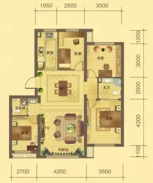 百商·托斯卡纳小城4室2厅1厨2卫建面118.59㎡