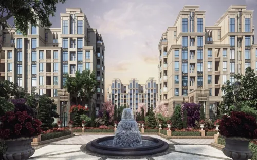建业时光原著效果图花园洋房效果图
