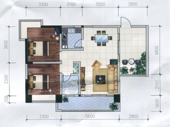 东城海景商住楼户型图