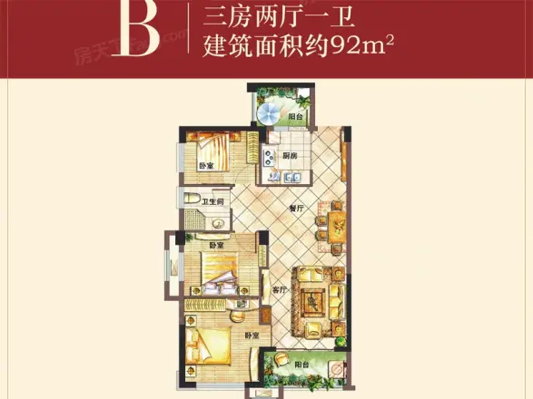 联发欣悦湾（别墅）户型图