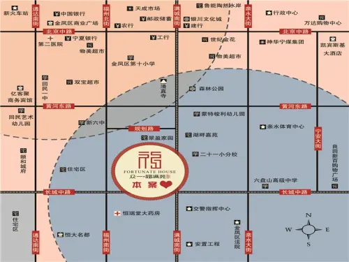 众一福满苑交通图区位图2.7