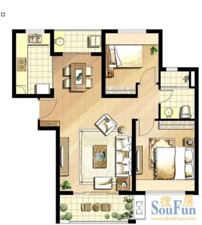 老外滩商住楼户型图