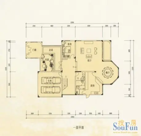 锦绣香江别墅户型图