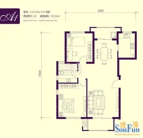 长青路174-177号小区户型图