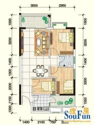 达成新居户型图