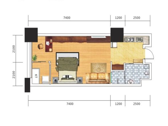 南庭城果商住楼户型图
