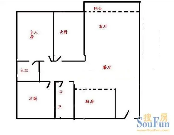 食品厂宿舍户型图