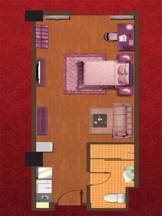 戴斯酒店上海公馆户型图