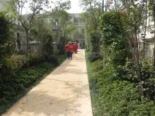 新湖庐山国际 大院子的边户别墅