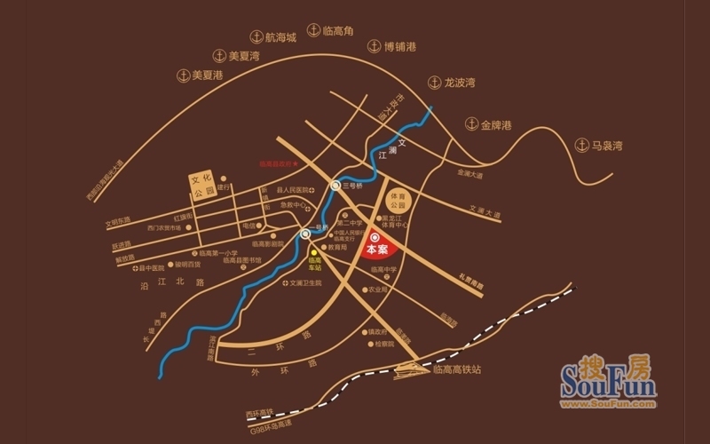 阳光城交通图