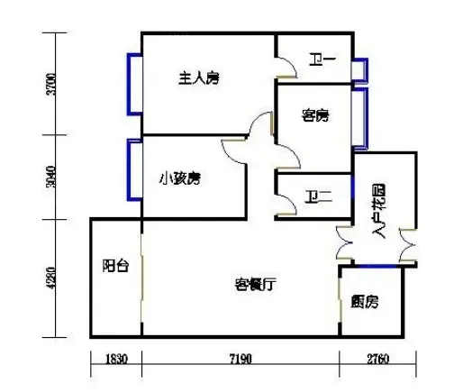 警苑小区户型图
