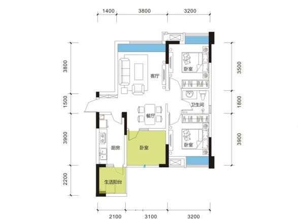 香城榕园户型图