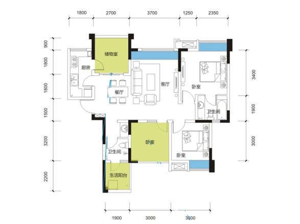 香城榕园户型图