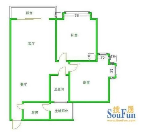 蜀源大厦户型图