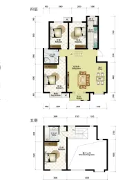 海泰海港花园4室2厅1厨2卫建面153.47㎡