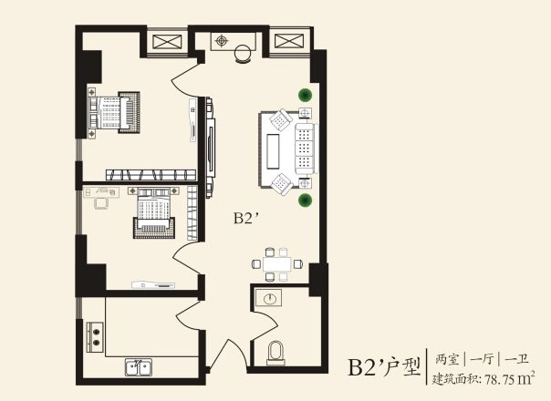 水源地社区户型图