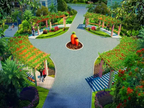 金典·心城效果图小区转盘亭子效果图