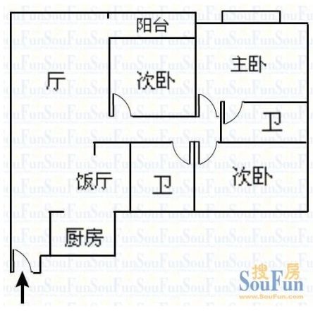 银山花园户型图