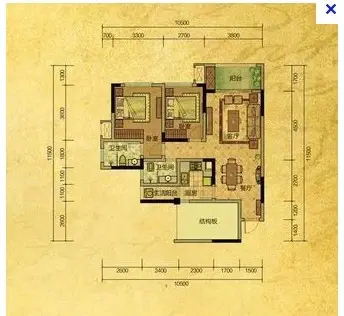 滩子口54号小区户型图