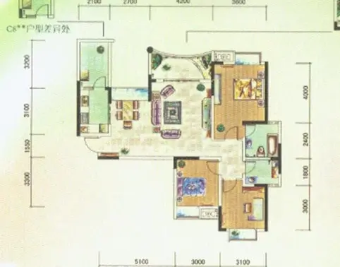 滩子口54号小区户型图
