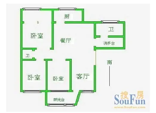 海运公司宿舍户型图