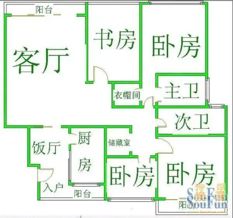 达成新居户型图