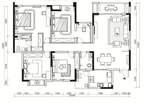 綦江银海新城户型图
