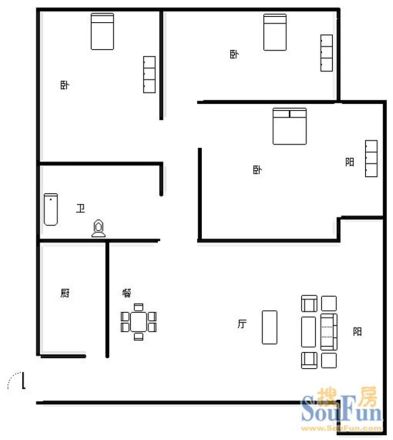 宝海高级公寓户型图