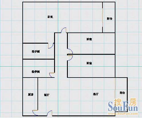 汉基宿舍户型图