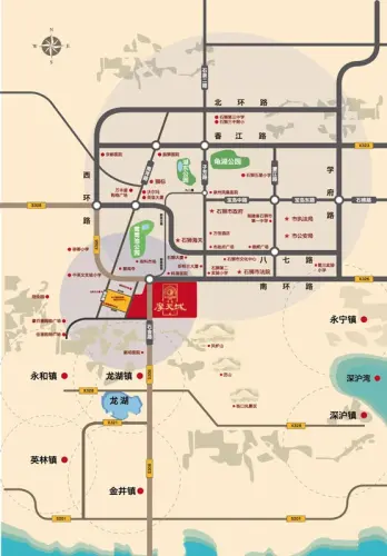 世茂摩天城交通图交通图