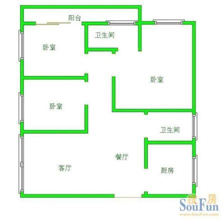恒生大厦户型图