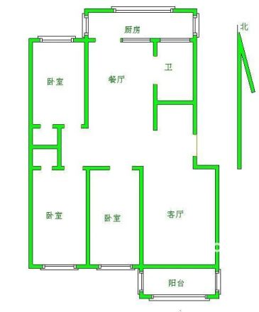 污水处理厂宿舍户型图