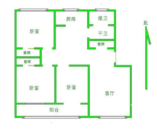 污水处理厂宿舍户型图