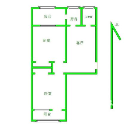 工行宿舍(新北街)户型图