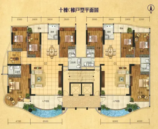 汇景誉峰户型图