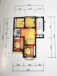 辽阳泛美华庭3室1厅1卫建面69.42㎡