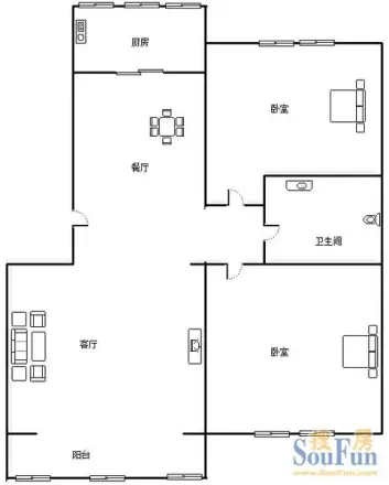 富强路8号户型图