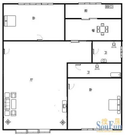 富强路8号户型图