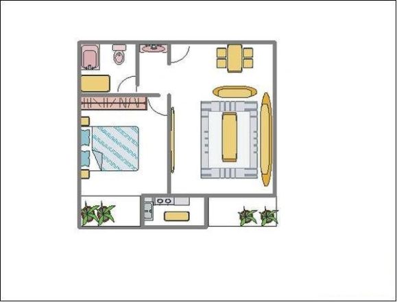 宝龙酒店式公寓户型图