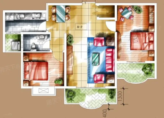 二七路韦家桑园户型图
