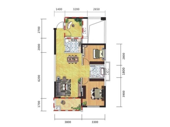 南庭城果商住楼户型图