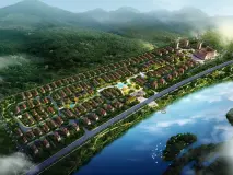 白鹿溪谷鸟瞰图