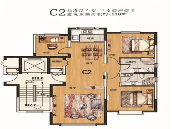 苏中公馆户型图