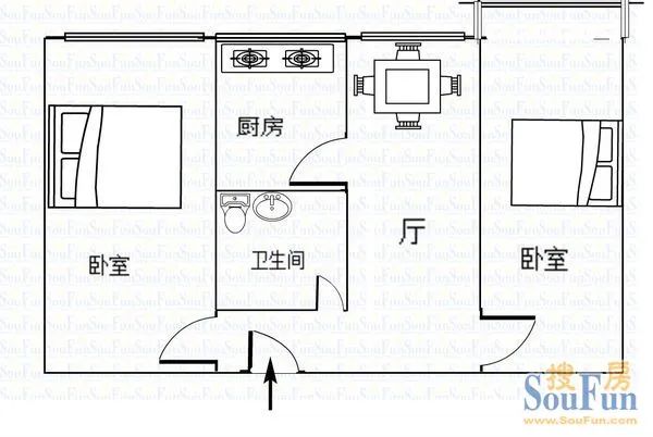 华一校家属院户型图