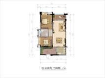 南湖国际中心3、4、5栋标准层B1户型