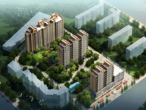 致远公馆效果图鸟瞰图
