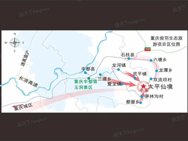 俊羽香草源交通图