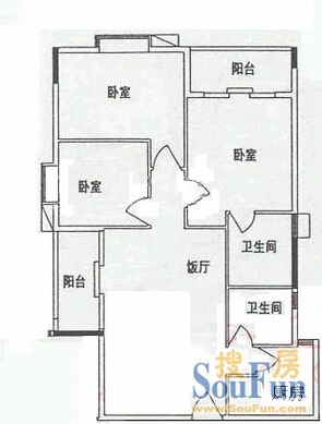 玫瑰苑户型图