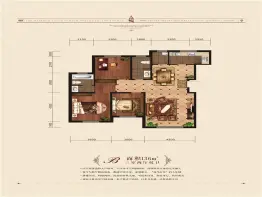 格林威治城三期金山谷3室2厅1厨2卫建面136.0㎡