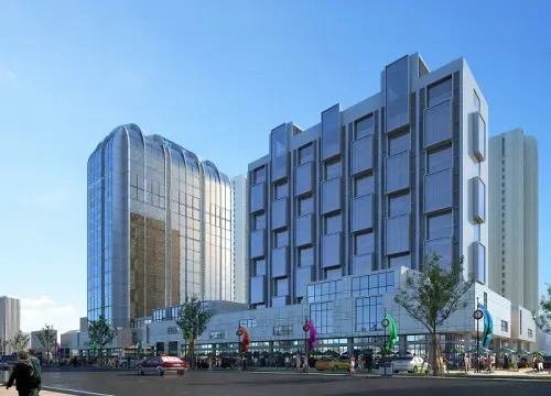 首信·东方墨尔本效果图沿街透视图